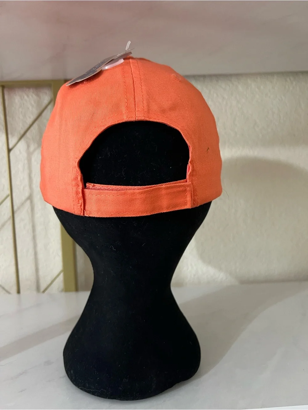 Adult and pet Orange 'LOVE' Paw Print Adjustable Hats Dog Size Medium